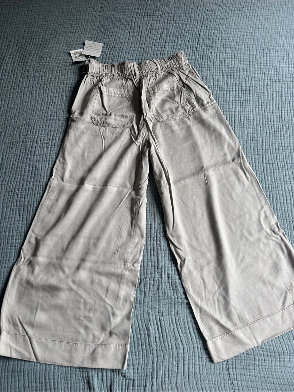 Joie Wide Leg Pants in Light Gray - Picture 2 of 6
